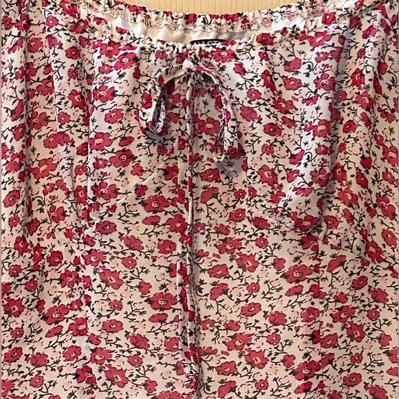 Nasty Gal Ditsy Bardot Cap Sleeve Floral Mini Dress On or Off Shoulder Size 0 - Picture 8 of 14